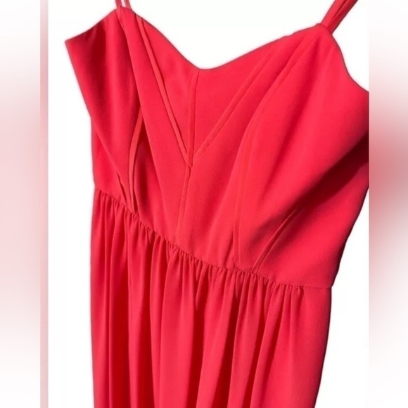 NWT BCBGENERATION Red Bittersweet Piping Spring Formal Maxi Dress Size 2 - Picture 14 of 16